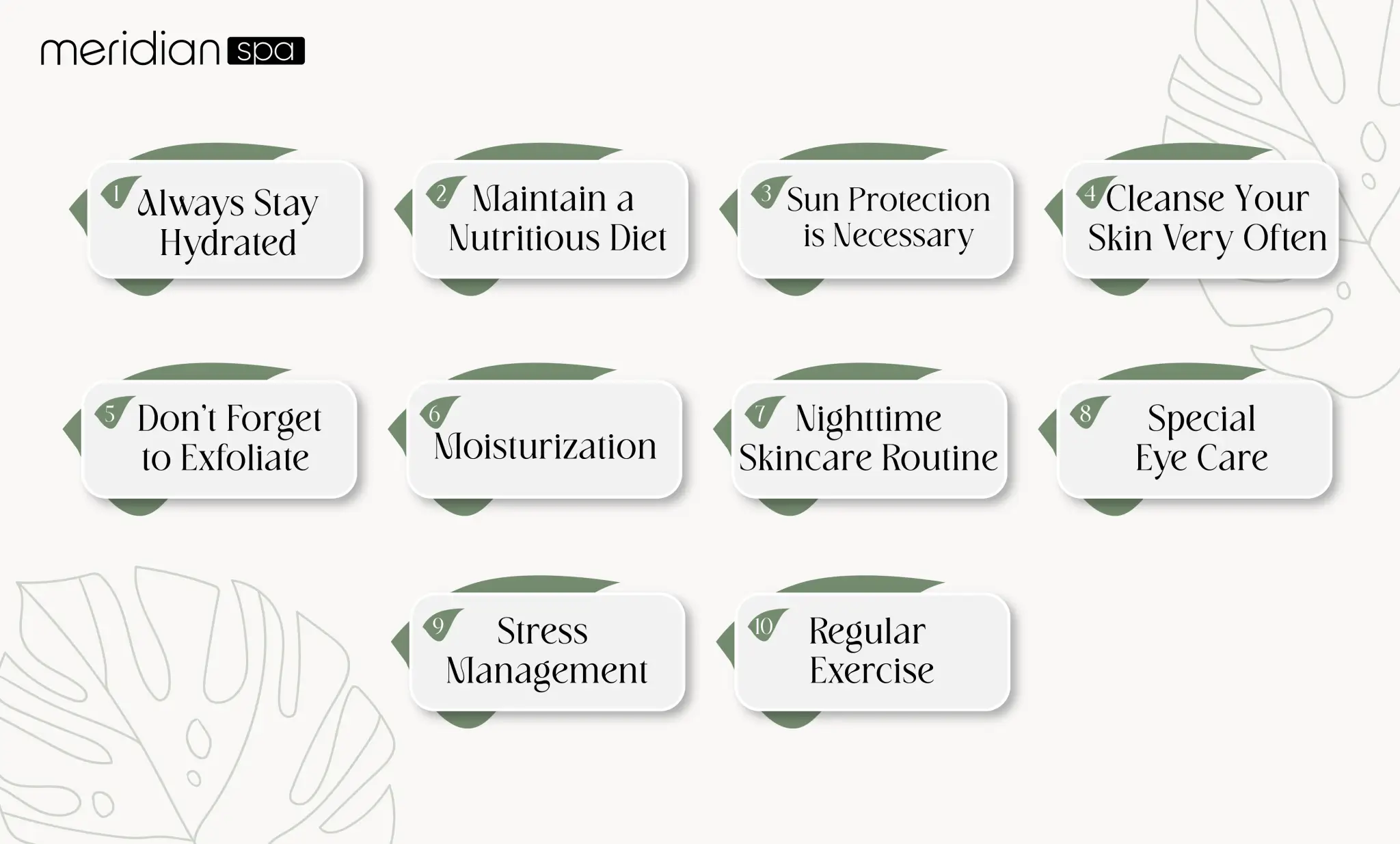 Meridian Spa’s 10 Expert Tips for Year-Round Skin Glow