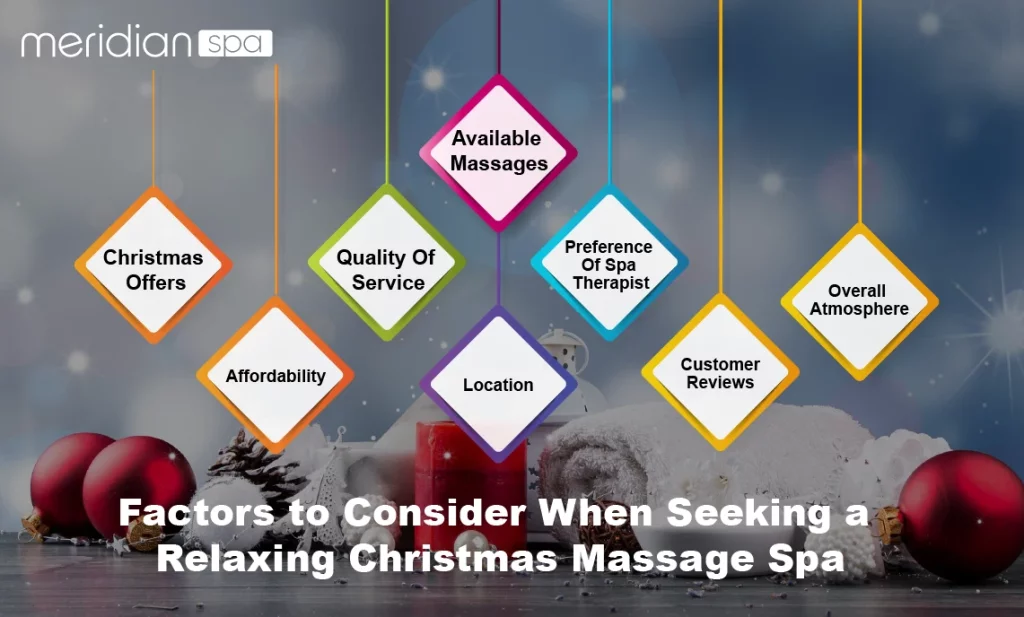 factors to consider when seeking a relaxing christmas massage spa