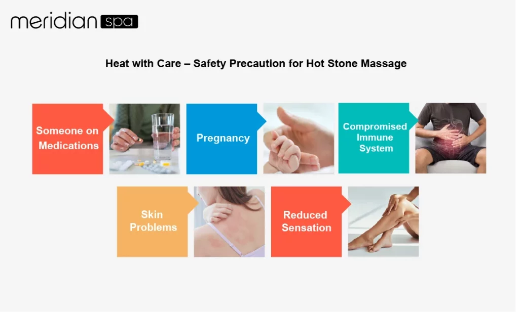 heat with care safety precaution for hot stone massage
