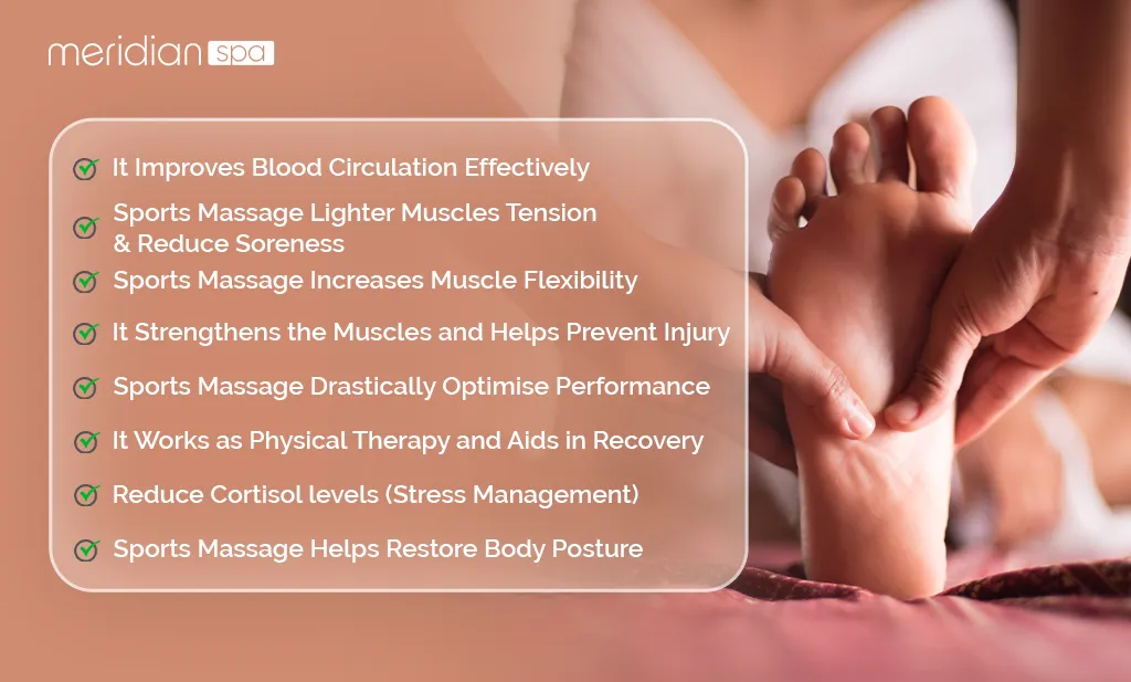 infographic: Advantages of sports massage